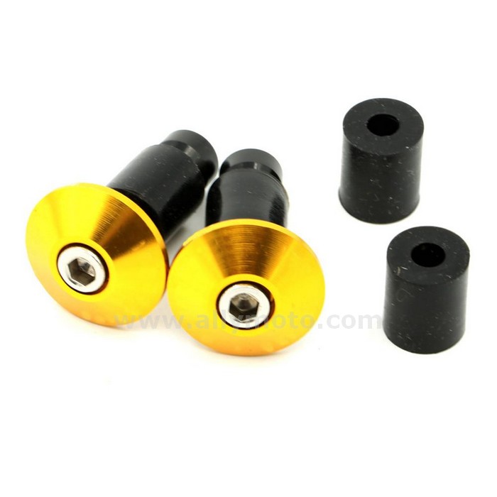 Black Pair 22mm/7/8" Motorcycle Anti-Vibration Handlebar End Plugs – For Honda/Yam